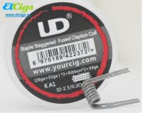 Готовая спираль UD Staple Staggered Fused Clapton(26GA+32GA)x2+Ribbonx2+34GA, 0.2ohm